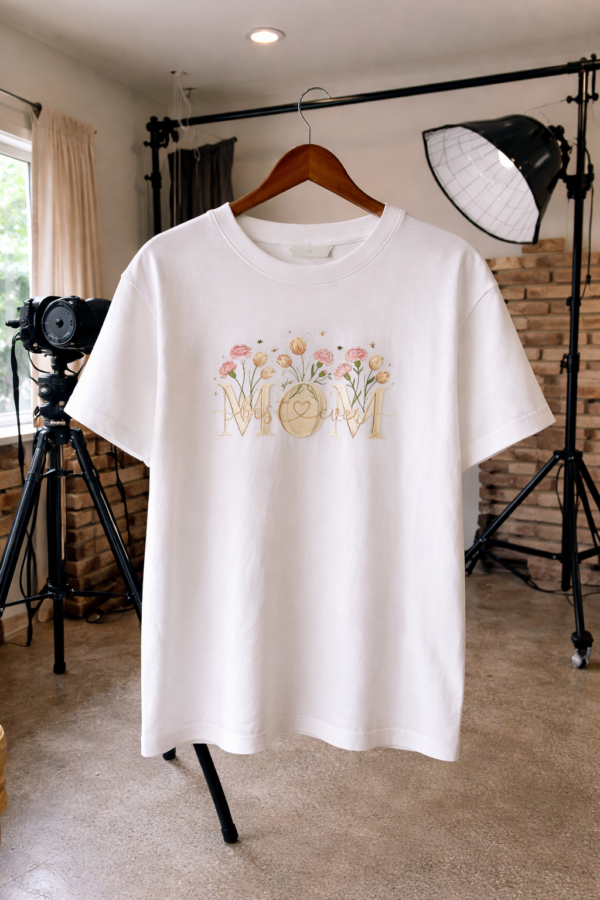 Дамска Бяла Тениска MOM